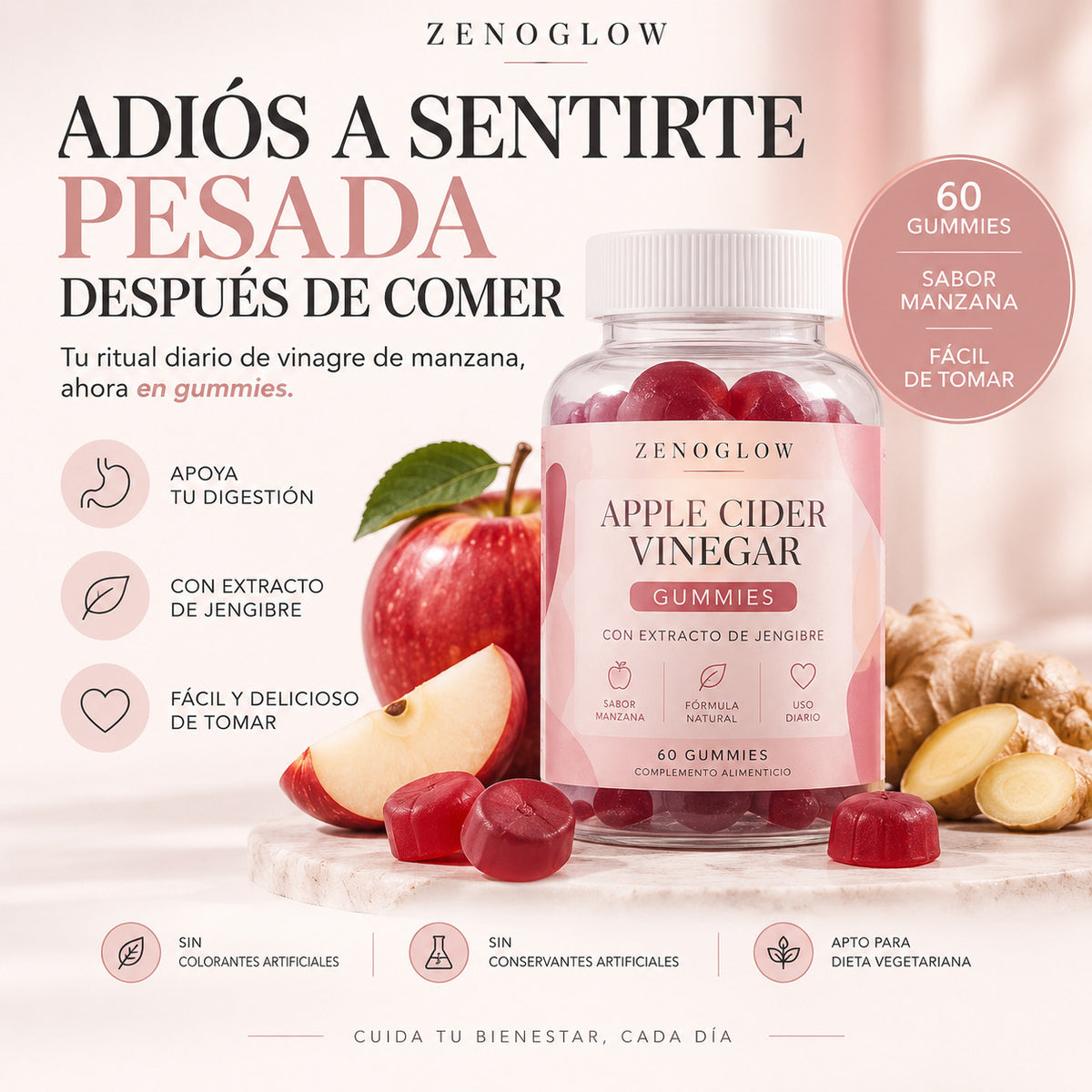 Adiós a sentirte pesada después de comer — Gominolas de Manzana