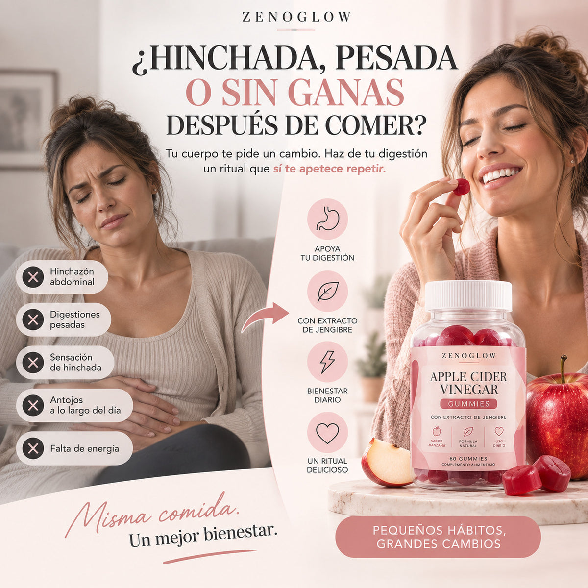 Adiós a sentirte pesada después de comer — Gominolas de Manzana