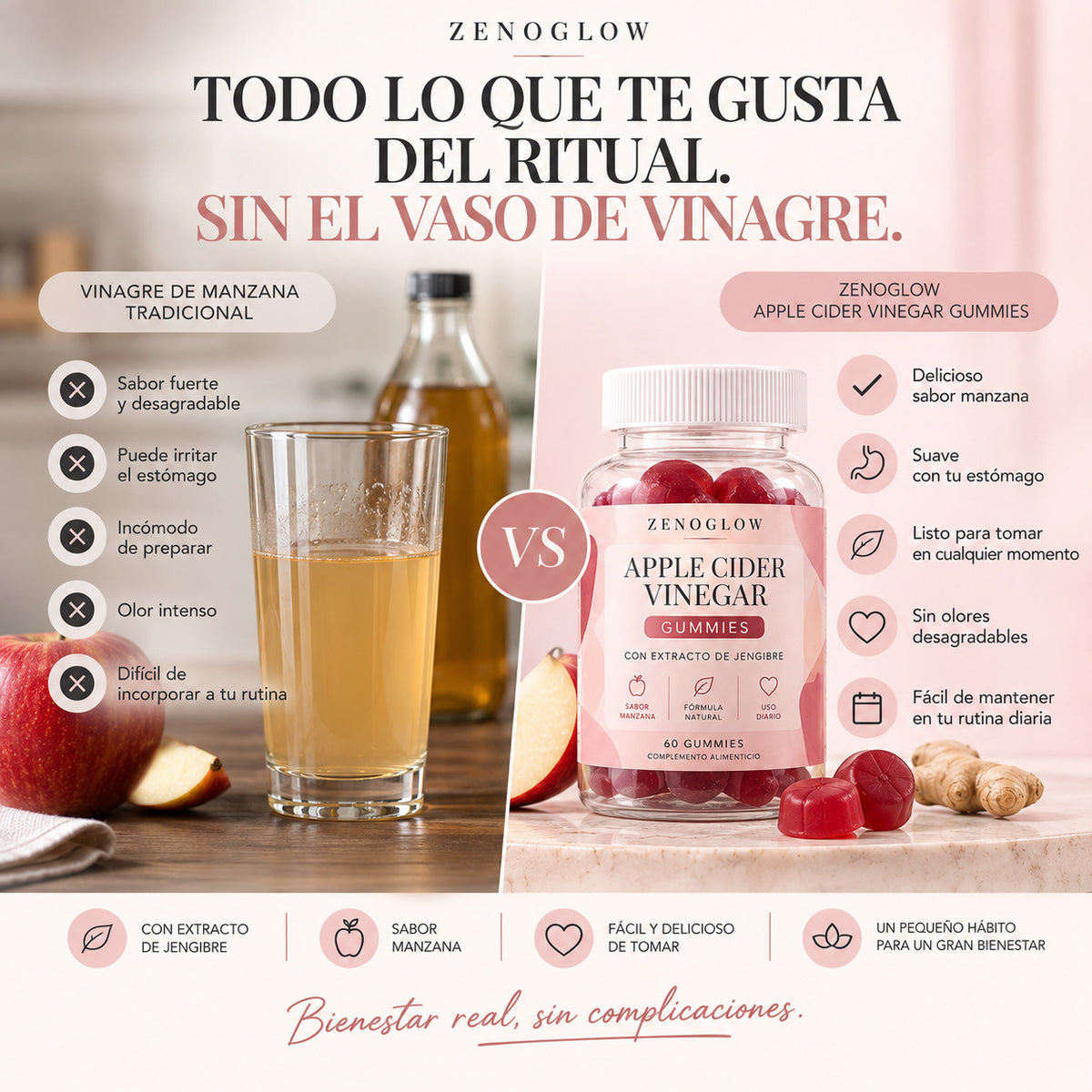 Adiós a sentirte pesada después de comer — Gominolas de Manzana