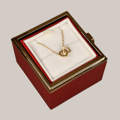 Rosa Eterna & Collar de Amor Infinito