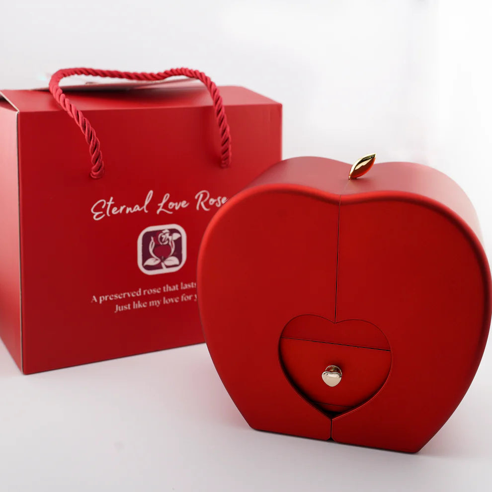 Rosa Eterna & Collar de Amor Infinito