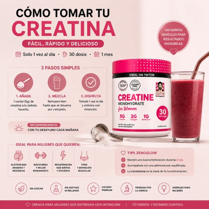 Haz crecer tus glúteos. Siéntete fuerte, segura e imparable