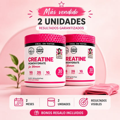 Haz crecer tus glúteos. Siéntete fuerte, segura e imparable