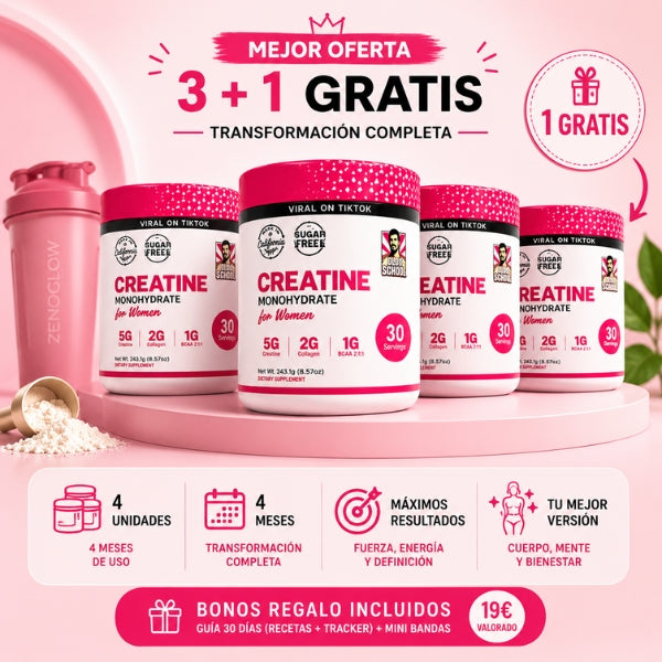 Haz crecer tus glúteos. Siéntete fuerte, segura e imparable