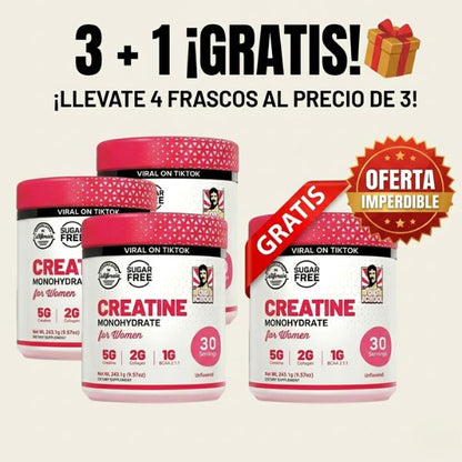 Creatina for Women™ — Más fuerza. Más energía. Más tú.