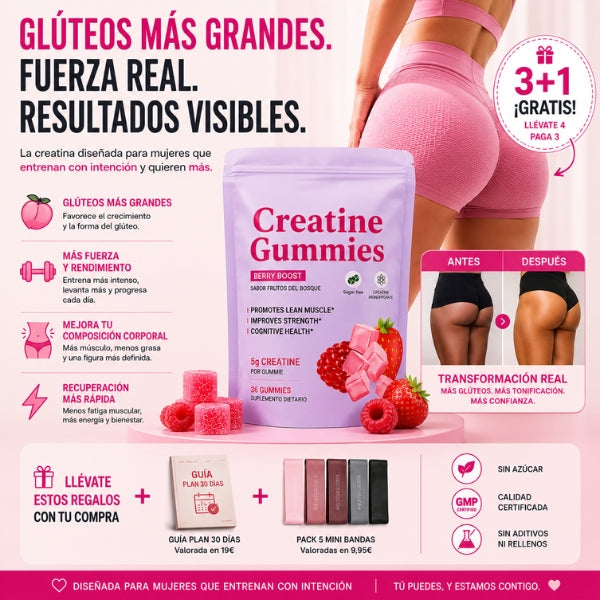 Haz crecer tus glúteos. Más fuerte, más delgada, más segura.