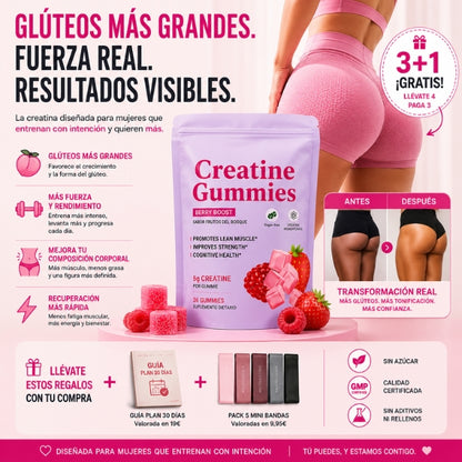 Haz crecer tus glúteos. Más fuerte, más delgada, más segura.